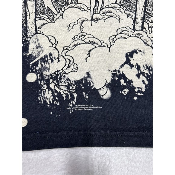 Vtg Y2K Metallica Pushead Double-sided Graphic Band T-shirt Size XL, 2008 Skull - Picture 4 of 8